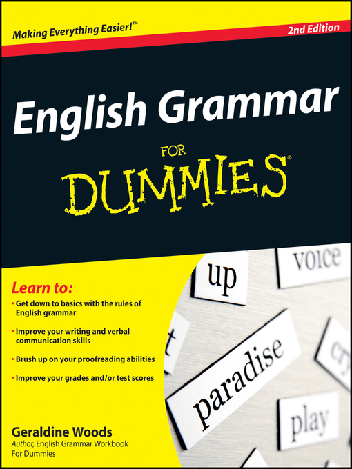 Title details for English Grammar For Dummies by Geraldine Woods - Available